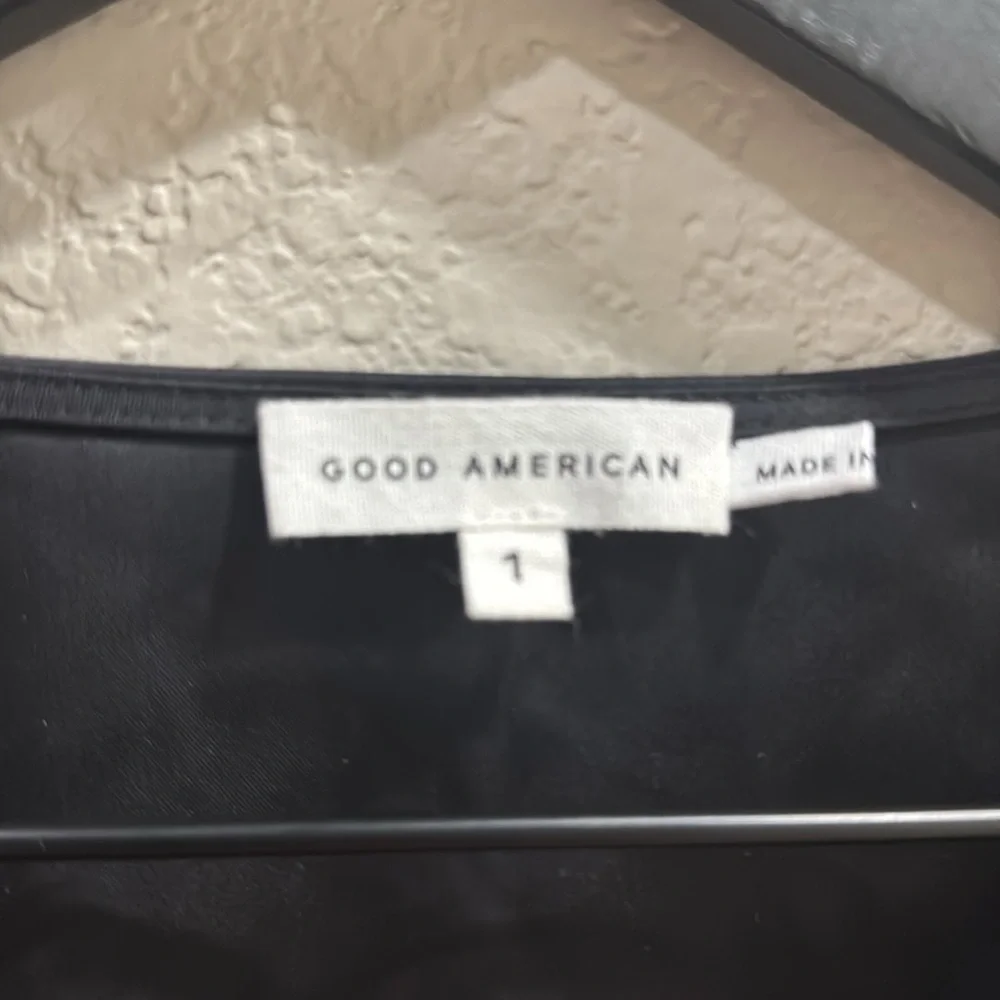 NWT Good American | Good Touch Long Sleeve Faux Wrap Top